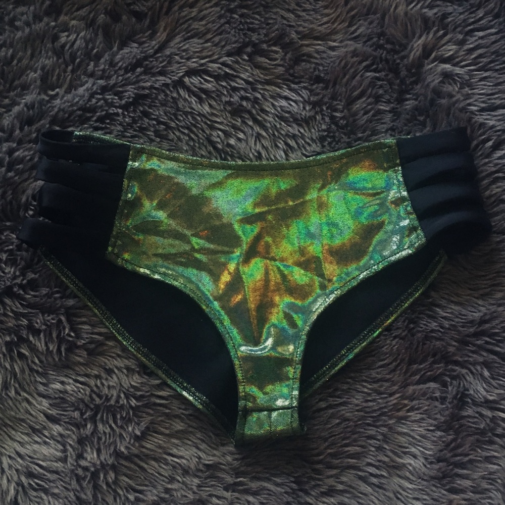 Metallic Rave Shorts